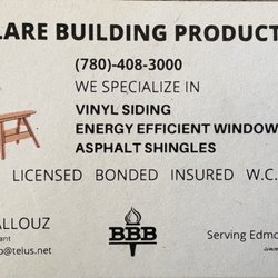 Arclare Building Products - Business card - Ralph is very friendly and has been in business for over 40 years