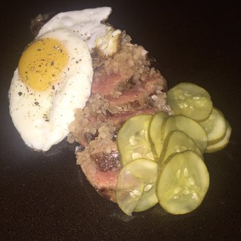 Roister - Steak and eggs. As in A-5 Wagyu & eggs - New American Near Me - Chicago, Illinois Roister - Steak and eggs. As in A-5 Wagyu & eggs - New American Near Me - Chicago, Illinois