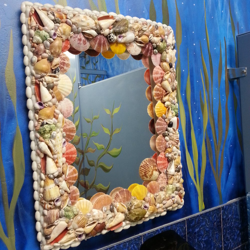 Beach Break Cafe - Crazy ocean bathroom art. - Breakfast & Brunch Near Me - Oceanside, California Beach Break Cafe - Crazy ocean bathroom art. - Breakfast & Brunch Near Me - Oceanside, California