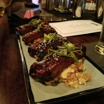 Hanzo - Sticky pork ribs...on the late night menu.  They were amazing! - Sushi Bars Near Me - San Antonio, Texas