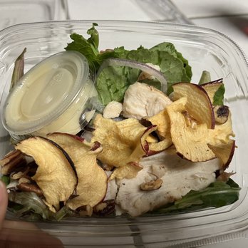 Panera Bread - Tiniest Chicken Fuji Salad EVER! - Salad Near Me - Chico, California Panera Bread - Tiniest Chicken Fuji Salad EVER! - Salad Near Me - Chico, California