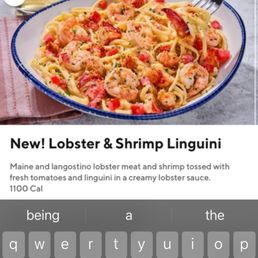 Advertised picture of the dish