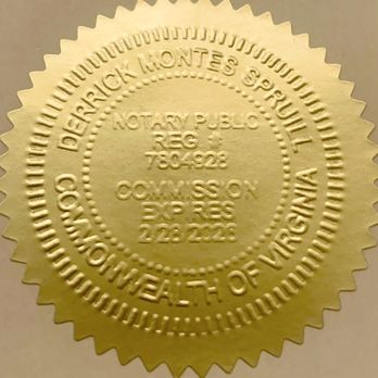 Mobile Notary by Derrick Spruill - The Gold Standard of Mobile Notary Services, Derrick Spruill. - Notaries Near Me - Leesburg, Virginia Mobile Notary by Derrick Spruill - The Gold Standard of Mobile Notary Services, Derrick Spruill. - Notaries Near Me - Leesburg, Virginia
