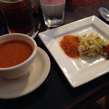 Turkuaz Cafe - Soup and salads that come with pide - Turkish Near Me - Bloomington, Indiana