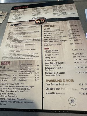 Menu photo 5 Whisky River Fort Lauderdale, FL