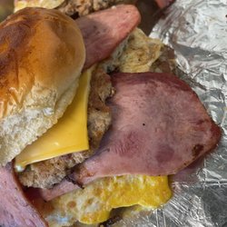 Dbl Turkey Burger with Turkey Bacon & a Fried Egg!!