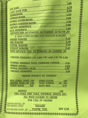 Menu photo 5 Silver Hill Grill Supply, NC