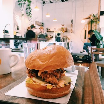 Stowaway Kitchen - Kara Age Chicken Sando Sandwich - Breakfast & Brunch Near Me - Denver, Colorado Stowaway Kitchen - Kara Age Chicken Sando Sandwich - Breakfast & Brunch Near Me - Denver, Colorado