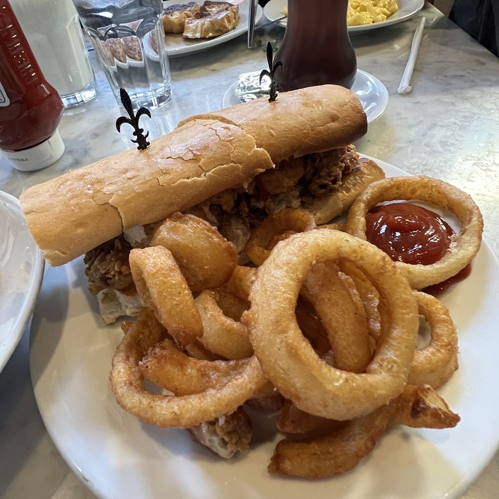 Stanley - Shrimp Shrimp / Oyster Poor Boy Combo Sandwich - Breakfast & Brunch Near Me - New Orleans, Louisiana Stanley - Shrimp Shrimp / Oyster Poor Boy Combo Sandwich - Breakfast & Brunch Near Me - New Orleans, Louisiana