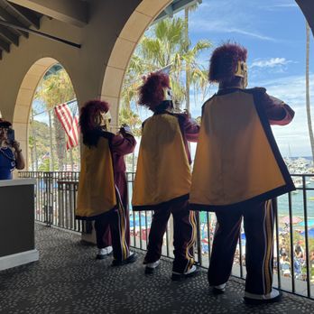 Hotel Vista Del Mar - The USC band came to the hotel's balcony during the parade. - Hotels Near Me - Avalon, California Hotel Vista Del Mar - The USC band came to the hotel's balcony during the parade. - Hotels Near Me - Avalon, California