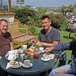 Lelant Old Station House - Enjoying a cream Tea at the Old Station House
