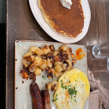 First Watch - Pork Sausage, home fries, Multigrain Pancakes - Breakfast & Brunch Near Me - Rockville, Maryland First Watch - Pork Sausage, home fries, Multigrain Pancakes - Breakfast & Brunch Near Me - Rockville, Maryland