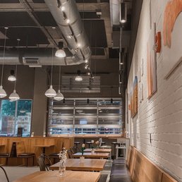 Nice and roomy seating indoors. Nice and roomy seating indoors.