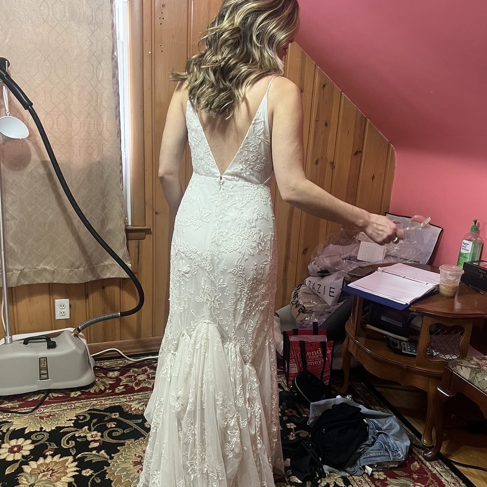Sewing Cinderella - Her mock-up of my unique bustle - I'm obsessed! - Sewing & Alterations Near Me - Grand Rapids, Michigan