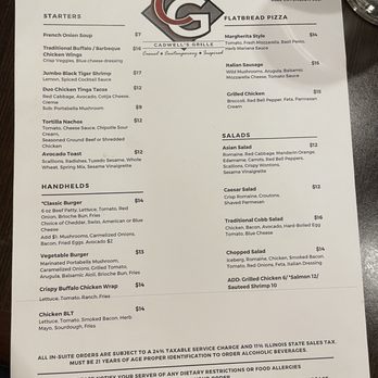 Cadwell's Grille - Menu - New American Near Me - Deerfield, Illinois