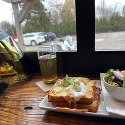 Croque Madame and Lager