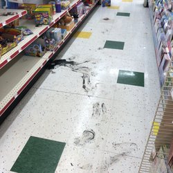 Family Dollar - Black paint maybe all over the floor?