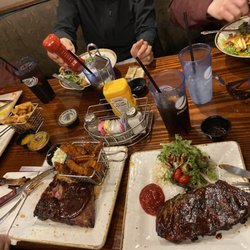 The Warehouse Steak n' Stein - Ribs, ribeye, teriyaki salad, harvest salad