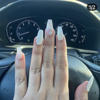 TX Nails & Spa - This is my daughter's acrylic nail birthday treat design - Nail Salons Near Me - Cedar Park, Texas TX Nails & Spa - This is my daughter's acrylic nail birthday treat design - Nail Salons Near Me - Cedar Park, Texas