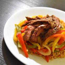 Healthy Alternative - Steak Fajita Bowl Brown Rice