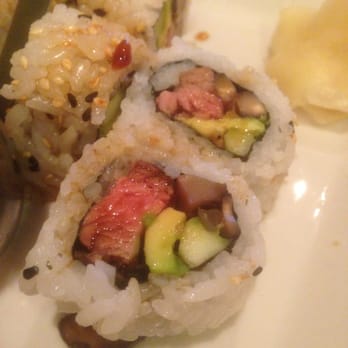 SuChine - Man roll with beef tip and mushrooms - Sushi Bars Near Me - Parker, Colorado SuChine - Man roll with beef tip and mushrooms - Sushi Bars Near Me - Parker, Colorado