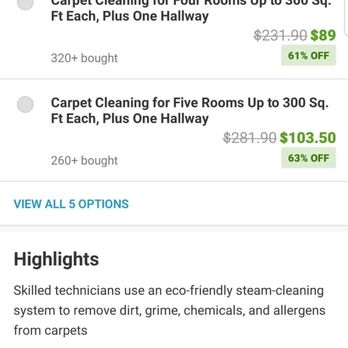 Be Green Carpet Cleaning - Seattle - The Groupon says steam cleaning and I did not receive the service promised!!! - Carpet Cleaning Near Me