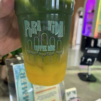 Pura Vida Coffee Bar - Mango mirage matcha - Coffee & Tea Near Me - Baton Rouge, Louisiana Pura Vida Coffee Bar - Mango mirage matcha - Coffee & Tea Near Me - Baton Rouge, Louisiana