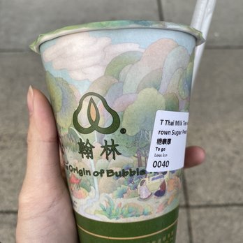 Hanlin Tea House - Thai milk tea with brown sugar pearls - Coffee & Tea Near Me - Richmond, British Columbia