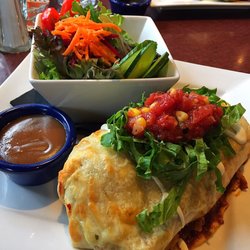 Socal Restaurant & Lounge - BehemothBurrito [Chicken w/ GardenSalad+BalsamicVinagrette]