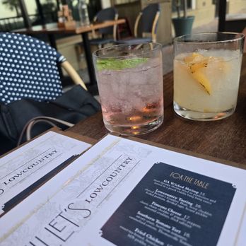 Willet's Lowcountry - the peach and basil smash and the debutante. - Southern Near Me - Island, Georgia Willet's Lowcountry - the peach and basil smash and the debutante. - Southern Near Me - Island, Georgia
