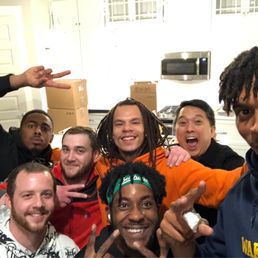 Photo at the end of our move - it was 12:54am!!! Guys were so friendly and worked really hard. Photo at the end of our move - it was 12:54am!!! Guys were so friendly and worked really hard.