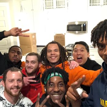 Bellhop Moving - Photo at the end of our move - it was 12:54am!!! Guys were so friendly and worked really hard. - Movers Near Me - Raleigh, North Carolina Bellhop Moving - Photo at the end of our move - it was 12:54am!!! Guys were so friendly and worked really hard. - Movers Near Me - Raleigh, North Carolina