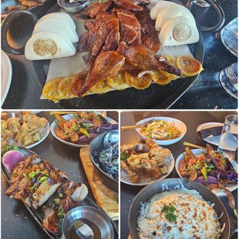Vivienne's Bistro - Peking duck, pork jowl, lollipop wings, chef noodles, eggplants with Orka, and squid ink rice. - Asian Fusion Near Me - Mercer Island, Washington Vivienne's Bistro - Peking duck, pork jowl, lollipop wings, chef noodles, eggplants with Orka, and squid ink rice. - Asian Fusion Near Me - Mercer Island, Washington