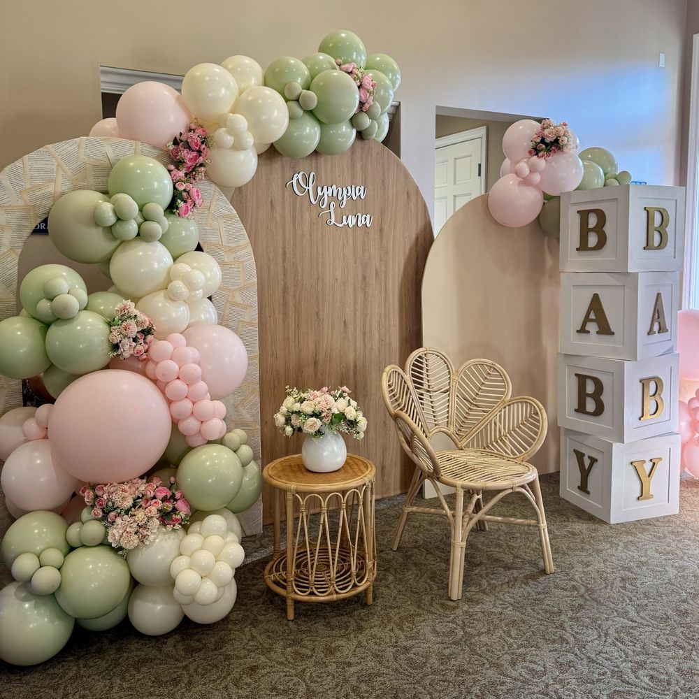 Unique Creations - Baby shower backdrop - Balloon Services Near Me Unique Creations - Baby shower backdrop - Balloon Services Near Me