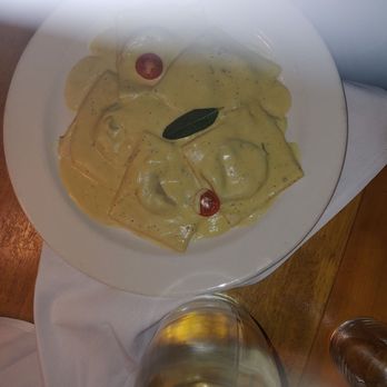 Blossom on Columbus - Wild mushroom ravioli dish delicious but very filling. - Vegan Near Me - New York, New York