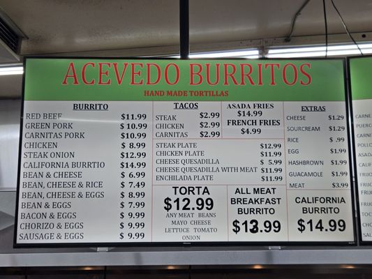 Menu photo 4 Acevedo's Market Fontana, CA