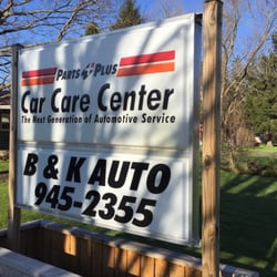 B & K Automotive - Sign out front