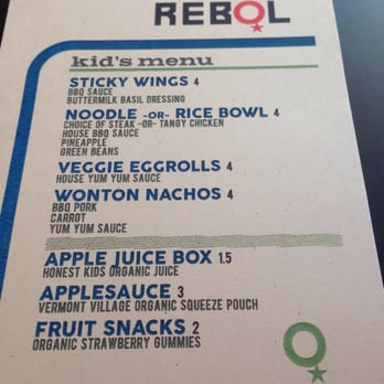 REBOL - Can't forget the kiddo menu - Coffee & Tea Near Me - Cleveland, Ohio