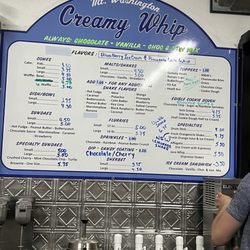 Mt. Washington Creamy Whip - Menu inside