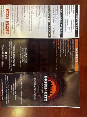 Menu photo 5 Brick City Eatery Lutz, FL