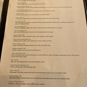 Thai Green House Restaurant - Menu - Thai Near Me - Jacksonville, Florida