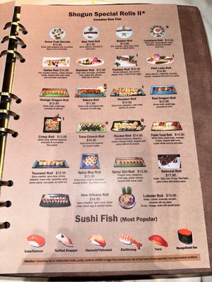 Menu photo 7 Shogun Plano, TX Menu photo 7 Shogun Plano, TX