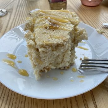 Blue Anchor - A hunk of daily baked cheesecake. Peach today. Just like grandma's kitchen, rich, fresh ingredients. - Seafood Near Me - Jersey City, New Jersey