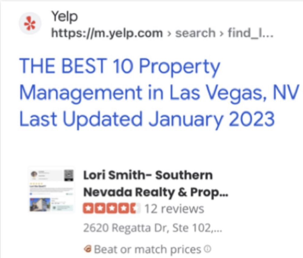 LORI SMITH SOUTHERN NEVADA REALTY & PROPERTY MANAGEMENT Updated June