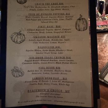 Lost Saint - Menu - New American Near Me - Charlottesville, Virginia