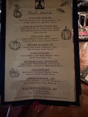 Menu photo 3 Lost Saint Charlottesville, VA