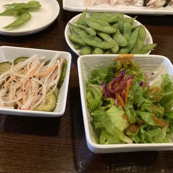 Yuka Sushi - Salad, edamame, cucumber salad - Sushi Bars Near Me - Cypress, California