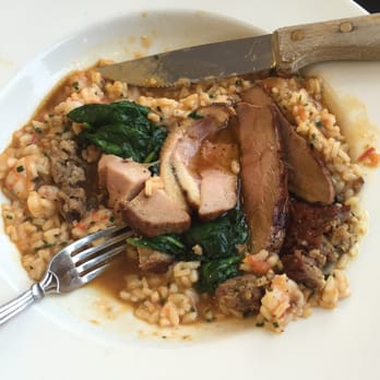 Stonehorse Cafe - The Duck and Duck sausage risotto - New American Near Me - Tulsa, Oklahoma