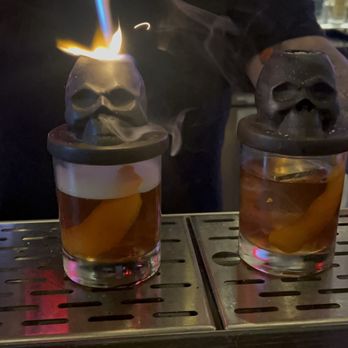 Voodoo Bayou - Preparing my smoked old-fashioned - Cocktail Bars Near Me - Orlando, Florida Voodoo Bayou - Preparing my smoked old-fashioned - Cocktail Bars Near Me - Orlando, Florida