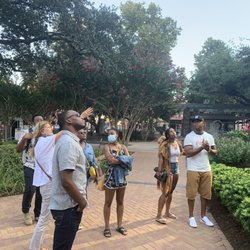 Houston Culinary Tours - Learning history as we walk to our next spot